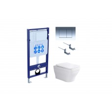 Комплект инсталляции с подвесным унитазом AQUATEK с сиденьем и кнопкой SET AQUATEK АМАДЕО-010 4в1 Комплект инсталляции с подвесным унитазом AQUATEK с сиденьем и кнопкой SET AQUATEK АМАДЕО-010 4в1